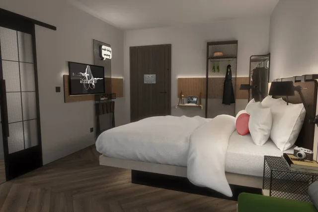 غرفة بسرير كوين، Moxy Lille City 4/10