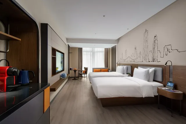 غرفة بزنس بسريرين منفصلين، UrCove By Hyatt Shenzhen Futian CBD 2/2