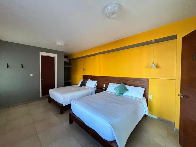 غرفة قياسية بسريرين مزدوجين، Hotel Awazul Bacalar 2/10