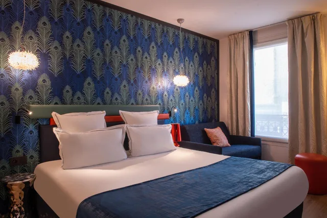 غرفة ديلوكس بسرير مزدوج مع أريكة، Hotel Yllen Eiffel 4/10