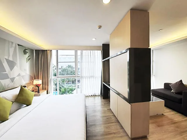 غرفة ديلوكس بسريرين منفصلين بشرفة، The Idle Hotel & Residence 6/10
