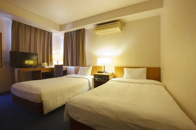 غرفة بسريرين منفصلين للمدخنين، Sankei City Hotel Hachiouji 3/7