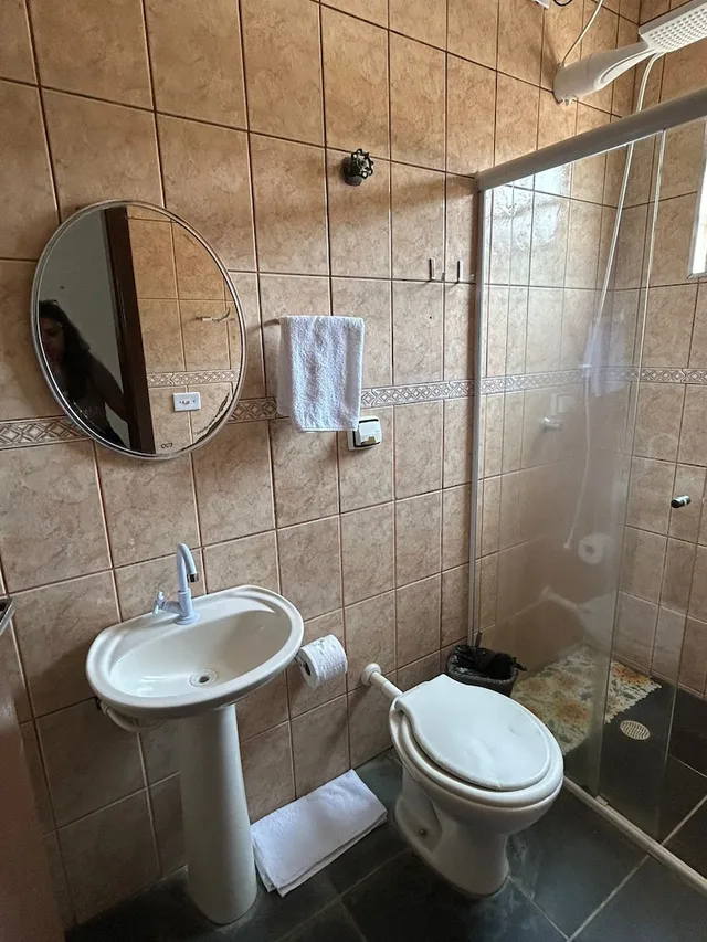 غرفة ثلاثية بسرير مزدوج وسرير فردي، Pousada e Restaurante H Guaruja 9/10
