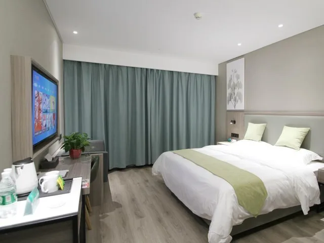 غرفة بسرير مزدوج، GreenTree Inn Yancheng Tinghu District Environmental Protection Industrial Park Express Hotel 2/3