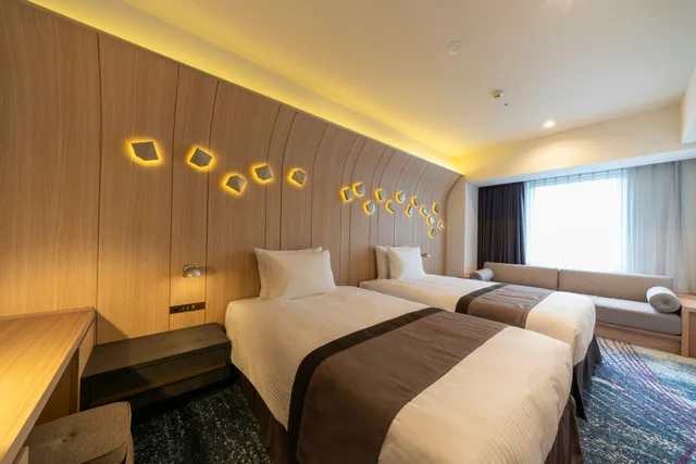 غرفة بريميير بسريرين منفصلين، Hotel Jal City Nagoya Nishiki 1/1