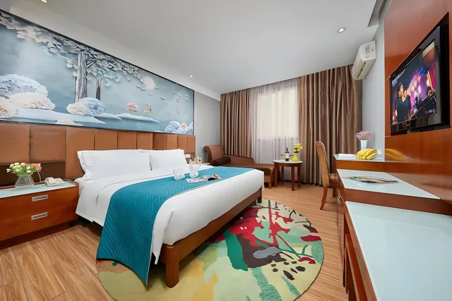غرفة خارجية بسرير كينج، Kaiserdom Hotel Guangzhou Airport Branch 1/1