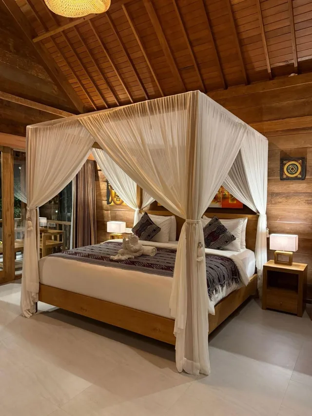 فيلا بسرير كوين بمسبح خاص، Kubu Sakian Villa 1/1