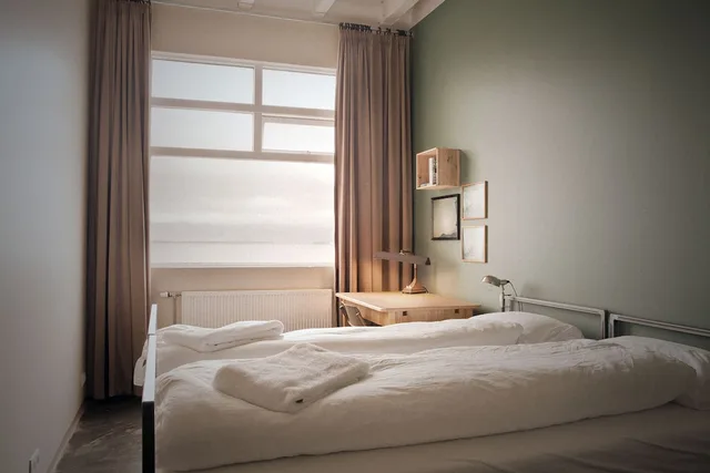 غرفة بسرير مزدوج بحمام مشترك، Kex Hostel Reykjavík 1/8