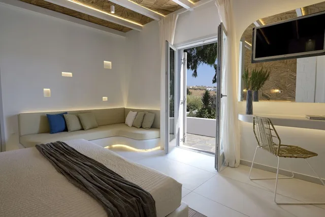غرفة سوبيريور بسرير كوين بإطلالة على الحديقة، Andronikos Hotel - Adults Only 2/10