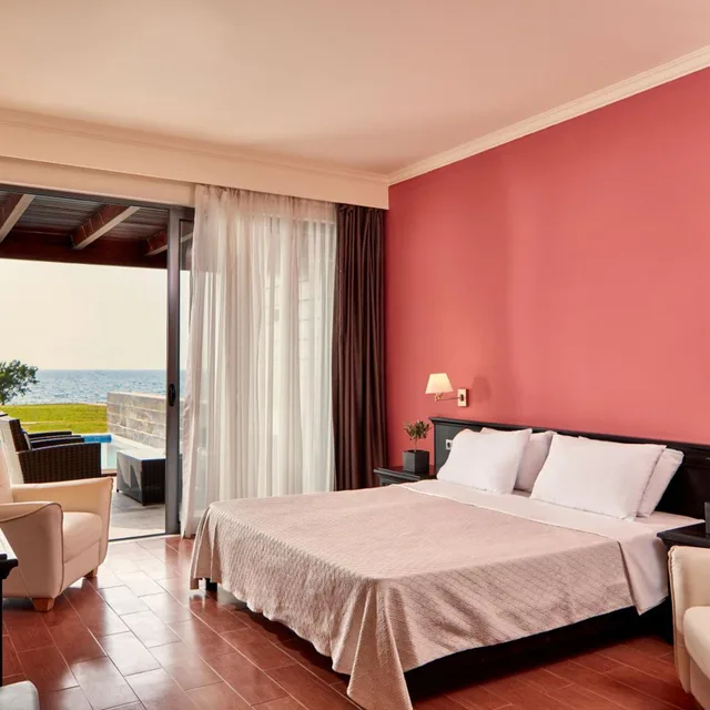 Junior Suite, Sofa, Private Pool, All Senses Nautica Blue Exclusive Resort and Spa By Anayia All Inclusive Resorts 6/10