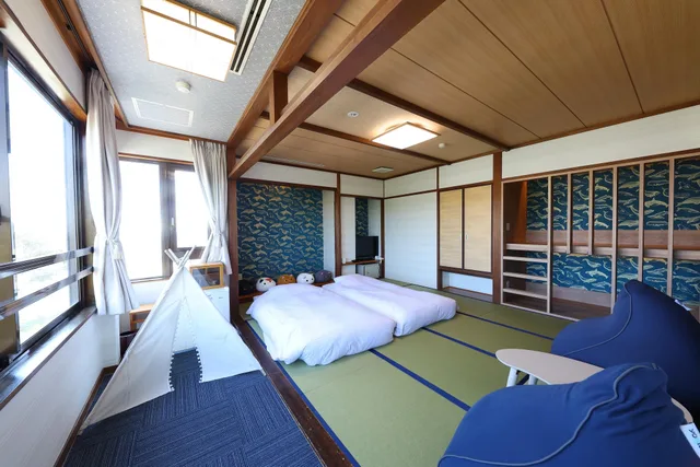 كابينة يابانية ركنية بإطلالة على البحر بأرضية تاتامي، Resort Hills Toyohama SORA no KAZE 1/1