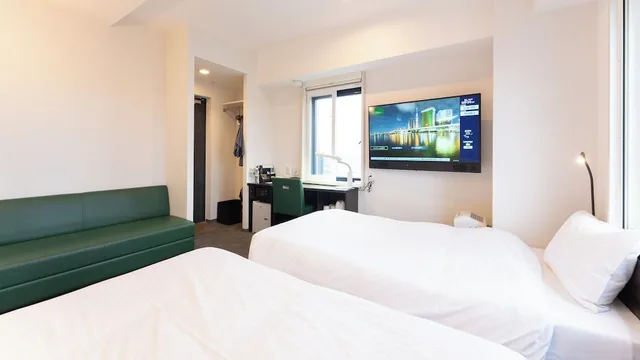 غرفة ثلاثية بثلاثة أسرّة بإطلالة على المدينة، Tokyo City View Hotel Tabata Station 8/10