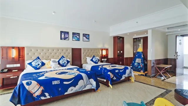 Room, Twin Beds, Sunrise View, Ocean View، Wyndham Garden Wenchang Nanguo 1/10