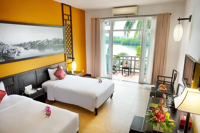 غرفة ديلوكس بإطلالة على النهر، Hoi An Beach Resort 2/5