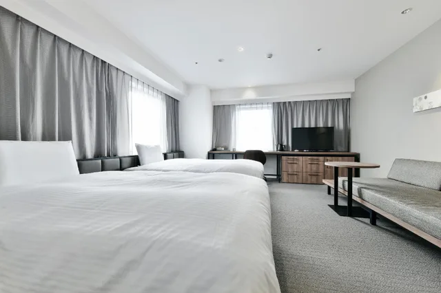 Semi Room, Deluxe, 2 Semi Double and Twin Beds, with Extra Bed، Vessel Inn Keisei Tsudanuma Ekimae 1/2