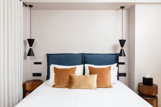 غرفة كومفورت بسرير كوين بشرفة، The Residence Aiolou Suites & SPA 3/7