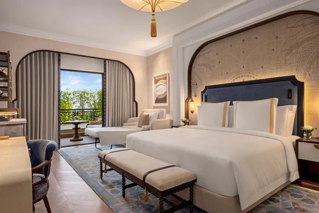 غرفة بريميوم عائلية بسريرين كوين بإطلالة على البحر مع أريكة في طابق مرتفع، Jumeirah Zabeel Saray Dubai 1/1