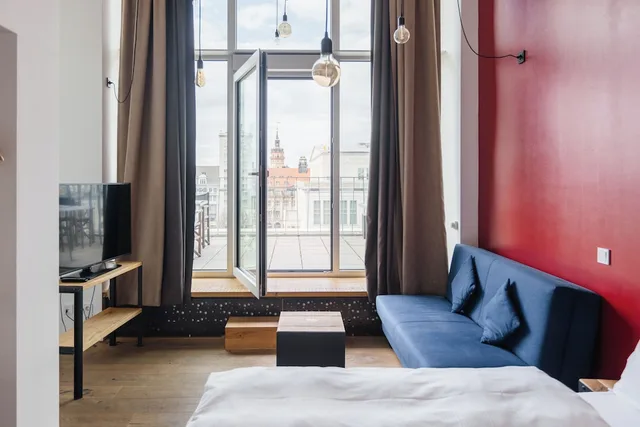 استوديو ثلاثي بسرير كوين مع أريكة، Staycity Aparthotels Leipzig City Centre 3/4