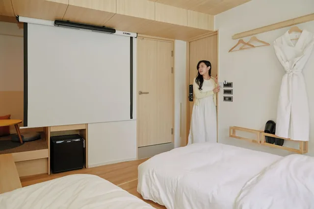 غرفة ديلوكس بسريرين منفصلين، Myeongdong Guesthouse Como 3/9