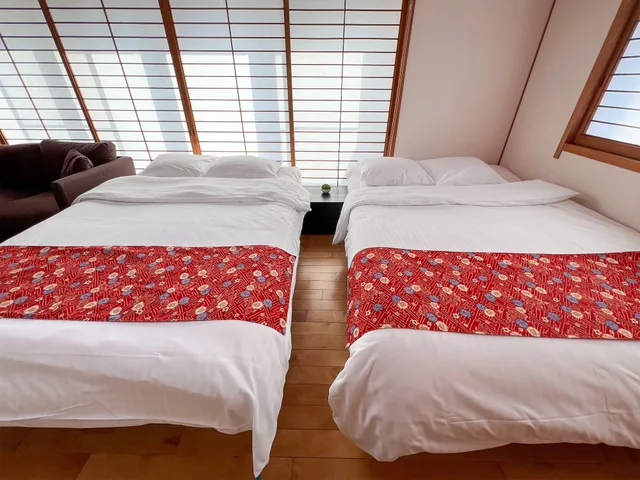 شقة استوديو بفراش فوتون وسريرين مزدوجين بشرفة، Hondori Inn 3/4