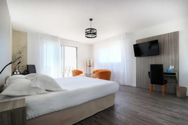 غرفة ديلوكس بسرير كوين، Best Western Hotel Le Bellevue 2/8