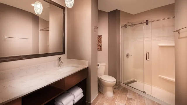 غرفة قياسية كبيرة بسرير كينج مع أريكة، Aiden by Best Western Warm Springs Hotel and Event Center 7/8
