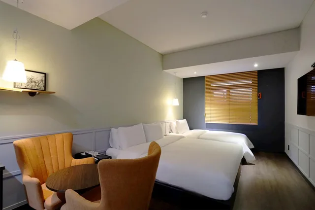 غرفة بسريرين منفصلين، Seomyeon Hound Hotel 1St Street 8/10