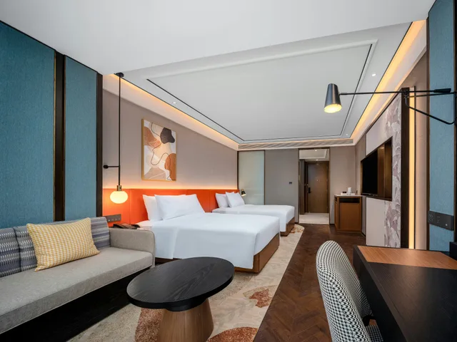 غرفة بسريرين منفصلين، Hilton Garden Inn Beijing Guomao 6/9
