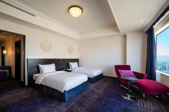 جناح تنفيذي بسريرين منفصلين، Hilton Fukuoka Sea Hawk 2/3
