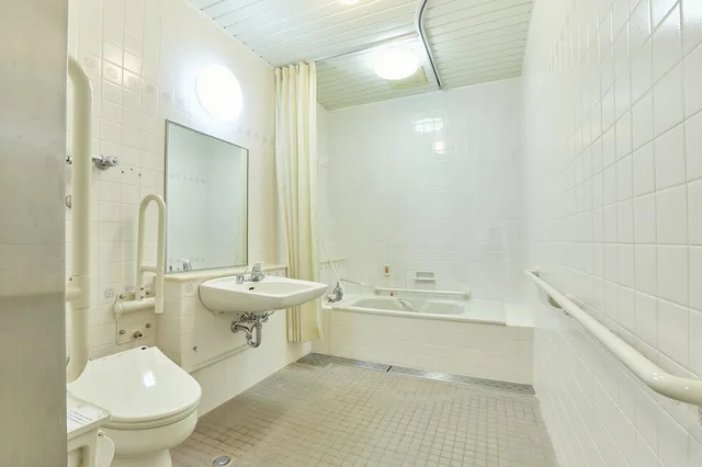 غرفة بسريرين منفصلين وفرشتي فوتون بحوض استحمام لذوي الإعاقة، Kamenoi Hotel Fukui 2/3