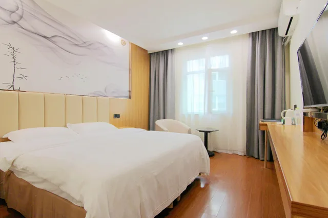 غرفة سوبيريور بسرير مزدوج، GreenTree Inn Chongqing Longhu Times Tianjie Xietaizi Subway Station Hotel 1/2