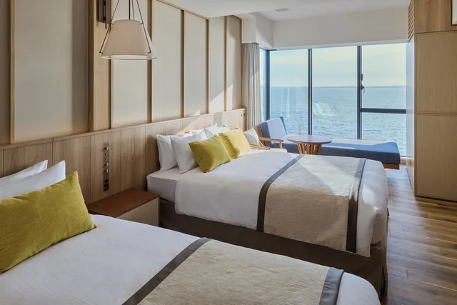 Deluxe, 2 Double Beds, Ocean Front, Sofa, Corner, Grand Monday Resort Tokyo Bay Maihama 3/9
