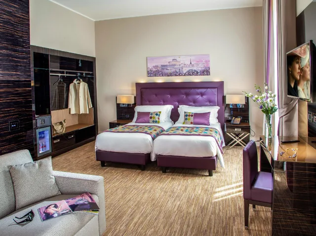غرفة تنفيذية بسرير مزدوج أو سريرين منفصلين مع أريكة، Gioberti Art Hotel 1/2