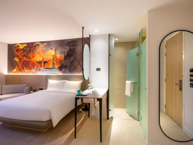 غرفة عائلية بسرير بطابقين وسرير كوين، Ibis Styles Bangkok Ratchada 4/12