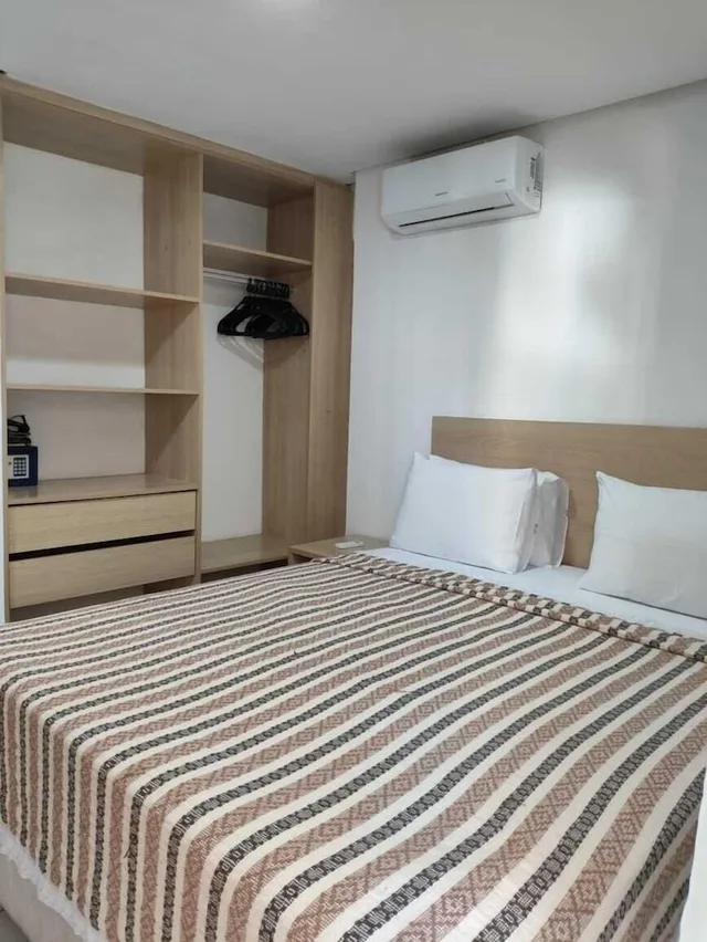 شقة اقتصادية بغرفتي نوم مع سرير سحّاب إضافي مع أريكة في طابق منخفض، Vip Beira Mar Residence 1/10