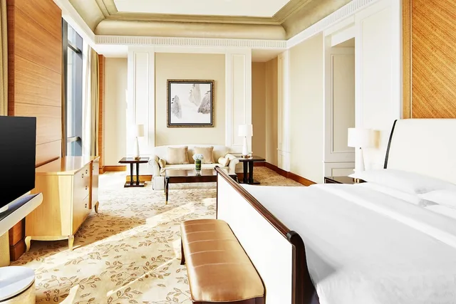 جناح كلوب بسرير كينج بإطلالة على المدينة بغرفة نوم واحدة، Sheraton Jinan Hotel 2/4
