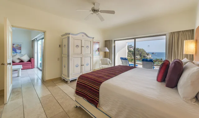 جناح بسرير كينج بإطلالة على البحر، Camino Real Zaashila Huatulco 6/10