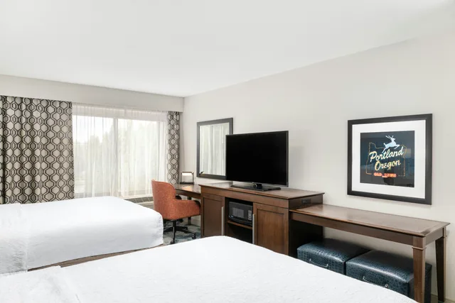 غرفة بسريرين كوين، Hampton Inn Portland East 2/3