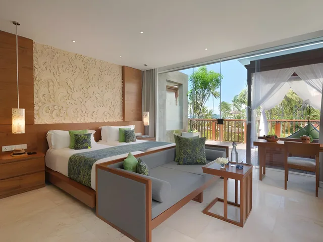 جناح بسرير كوين وسريرين منفصلين بغرفتي نوم، Candi Beach Resort And Spa 1/1