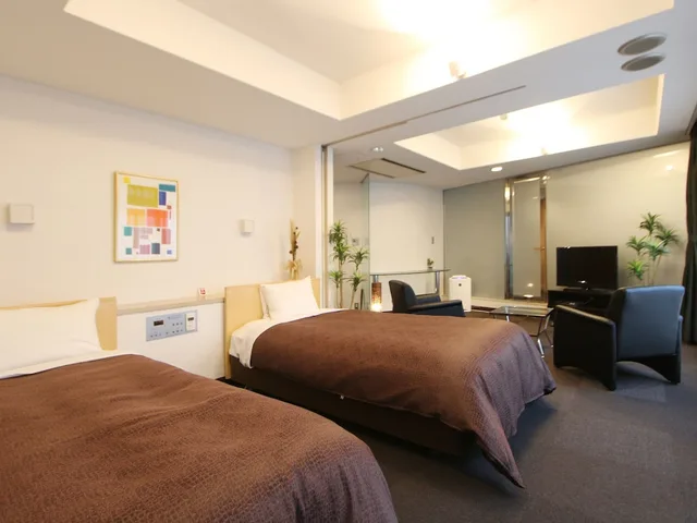 غرفة تنفيذية بسريرين منفصلين للمدخنين، Hotel Livemax BUDGET Korakuen 1/1