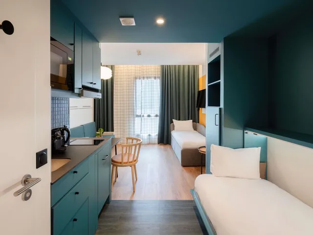 استوديو بسرير مزدوج وسريرين منفصلين، Aparthotel Adagio Access Rouen Centre Cathedrale 5/10