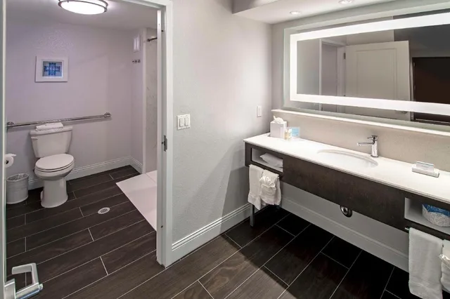 جناح بسرير كينج مع أريكة لذوي الإعاقة، Hampton Inn Suites Fairfield 3/4