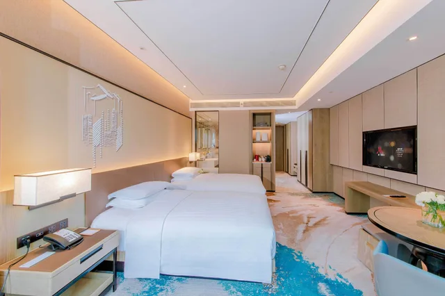 غرفة ديلوكس بسريرين منفصلين، Hangzhou Marriott Hotel Lin An 3/4