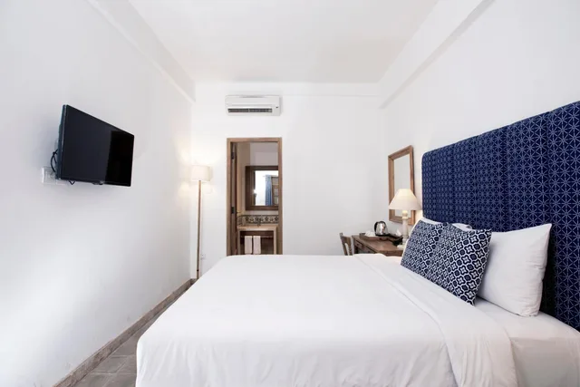 غرفة ديلوكس بسرير مزدوج في الطابق الأرضي، Adhisthana Hotel 2/5