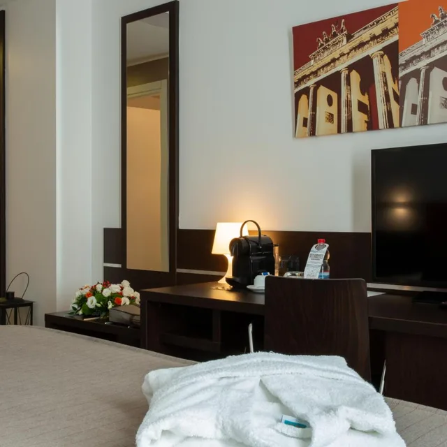 غرفة ديلوكس بسرير مزدوج أو سريرين منفصلين، Euro Hotel Residence 4/7