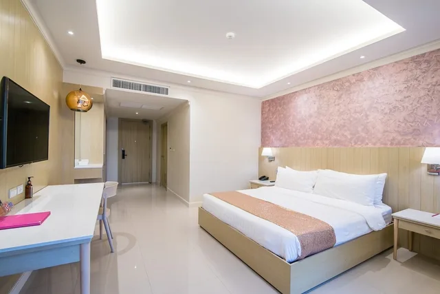غرفة ديلوكس بسرير كينج بجاكوزي، The Sea-Cret Hua Hin Hotel 9/10