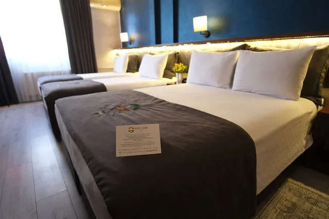 غرفة قياسية رباعية بسرير مزدوج وسريرين منفصلين، Green Hotel 4/6