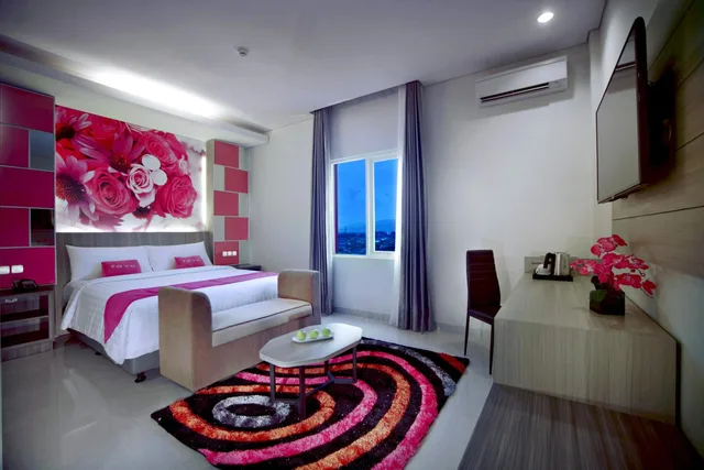 غرفة ديلوكس بسرير كينج، favehotel Langko Mataram - Lombok 3/5