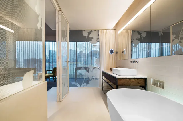 غرفة ديلوكس بسريرين مزدوجين بإطلالة على المدينة، Le Meridien Zhengzhou 7/9