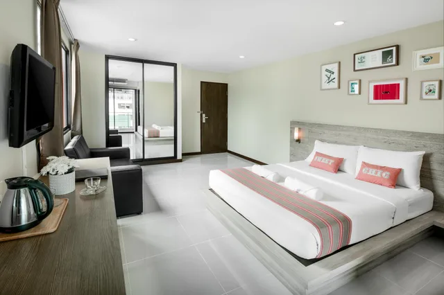 غرفة سوبيريور بسرير مزدوج، Diamond Residence Ratchada Hotel 1/1